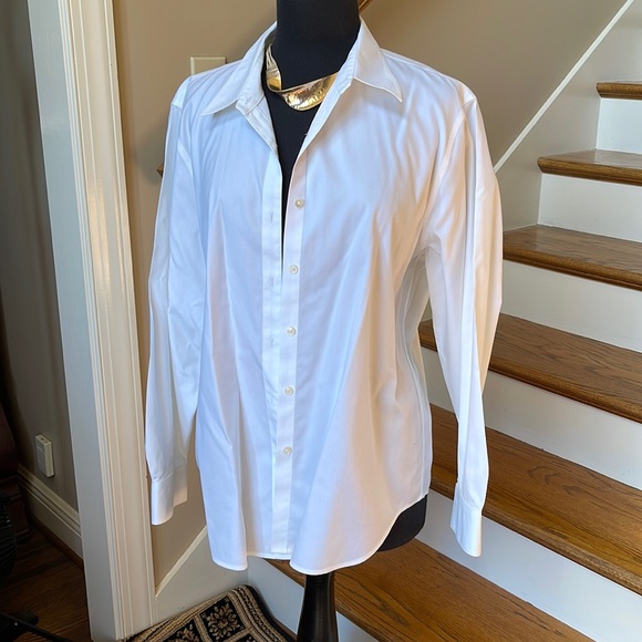JONES NEW YORK SIGNATURE Tops - WHITE SHIRT NON-IRON EASYCARE JONES NEW YORK SIGNATURE SIZE XL.